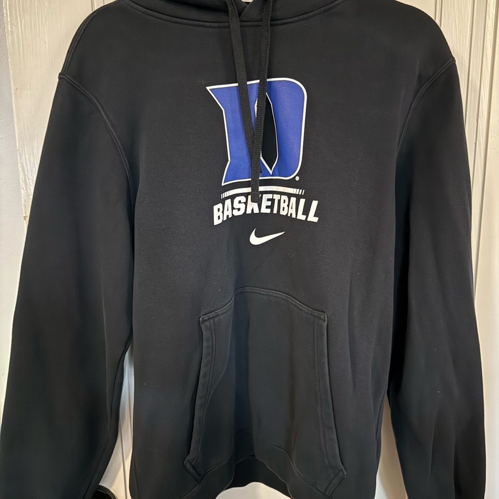 Nike Men's Black and Blue Basketball Hoodie